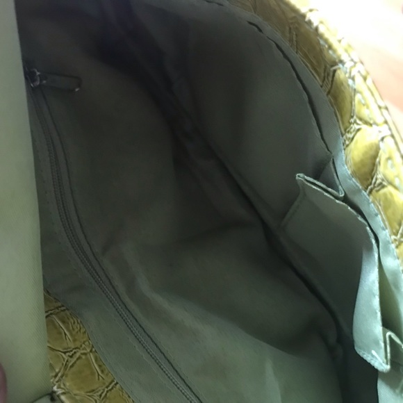 Yellow Snakeskin Shoulder Bag - Picture 2 of 3